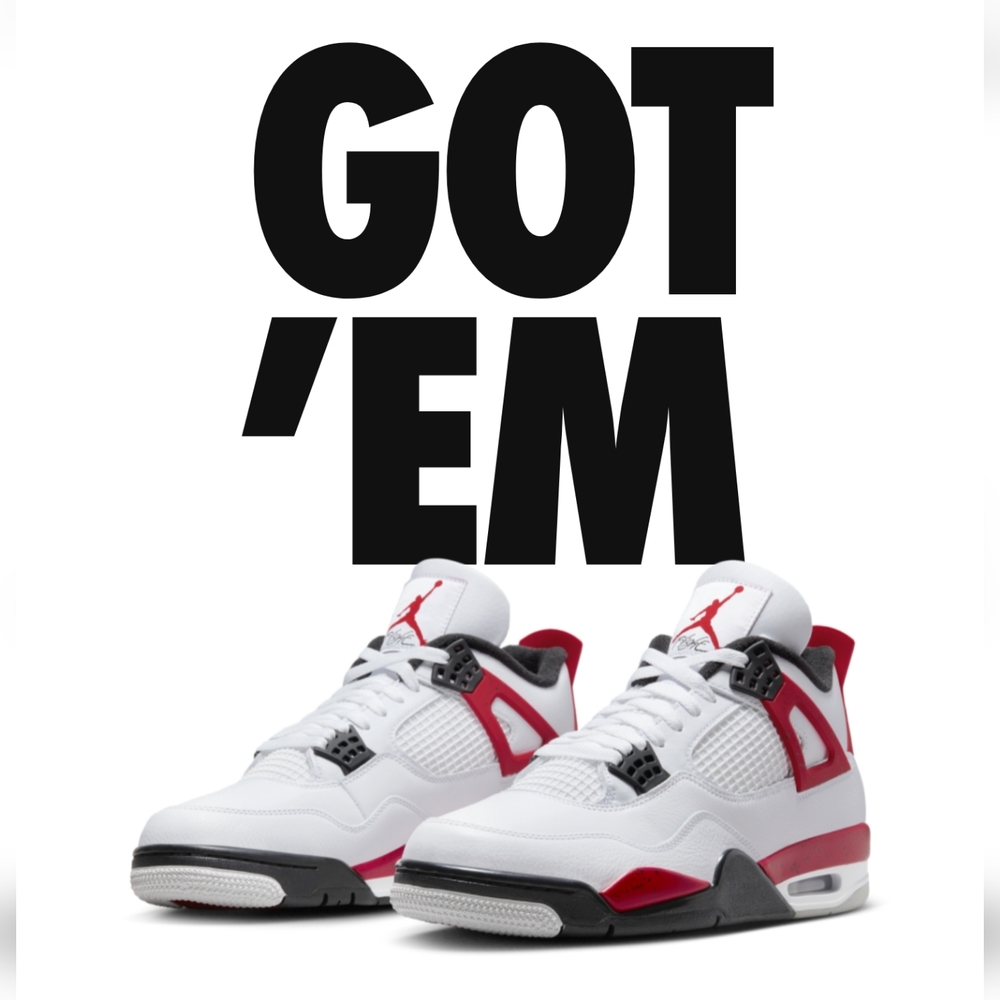 SOLD OUT AIR JORDAN 4 RED CEMENT